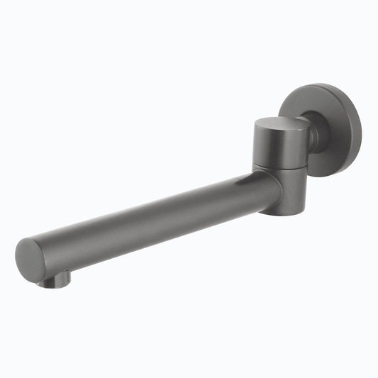 Norico Pentro Gun Metal Grey Round Bath Spout