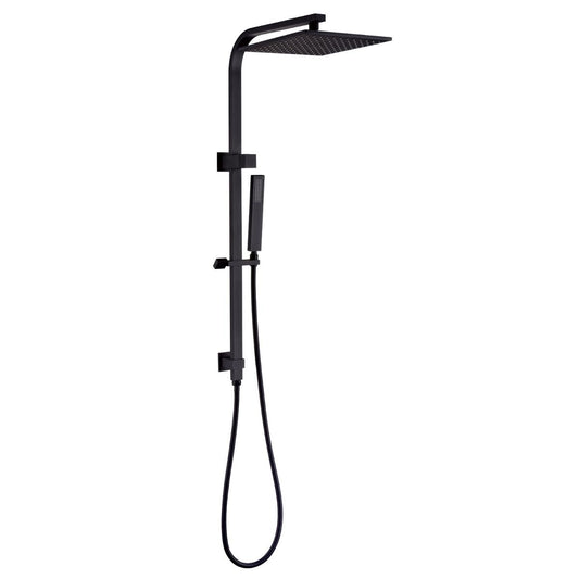 Norico Esperia 250mm Matte Black Square Shower Station