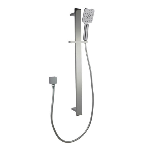 Norico Bellino Brushed Nickel Square Handheld Shower Rail Set