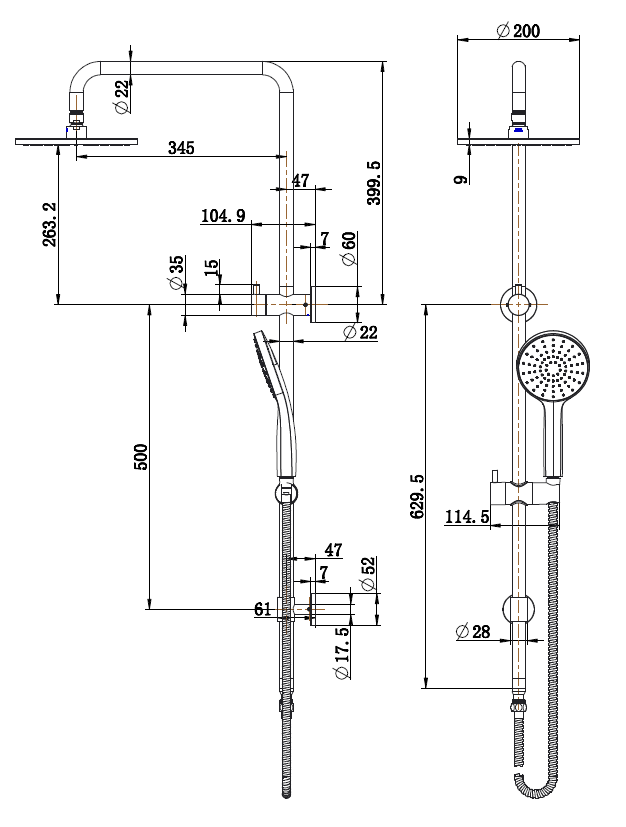 Star Project Shower Column Set