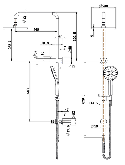 Star Project Shower Column Set