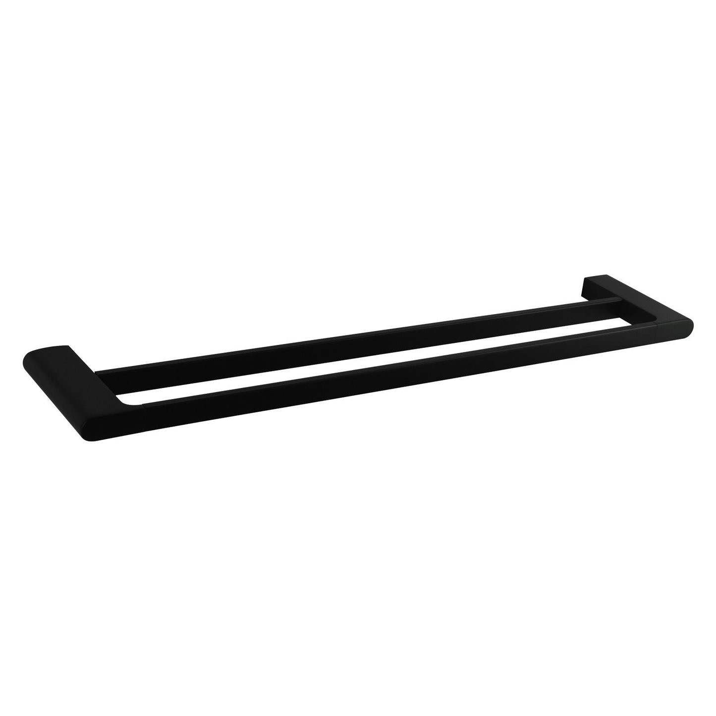 VOSS Black Double Towel Rail 600mm