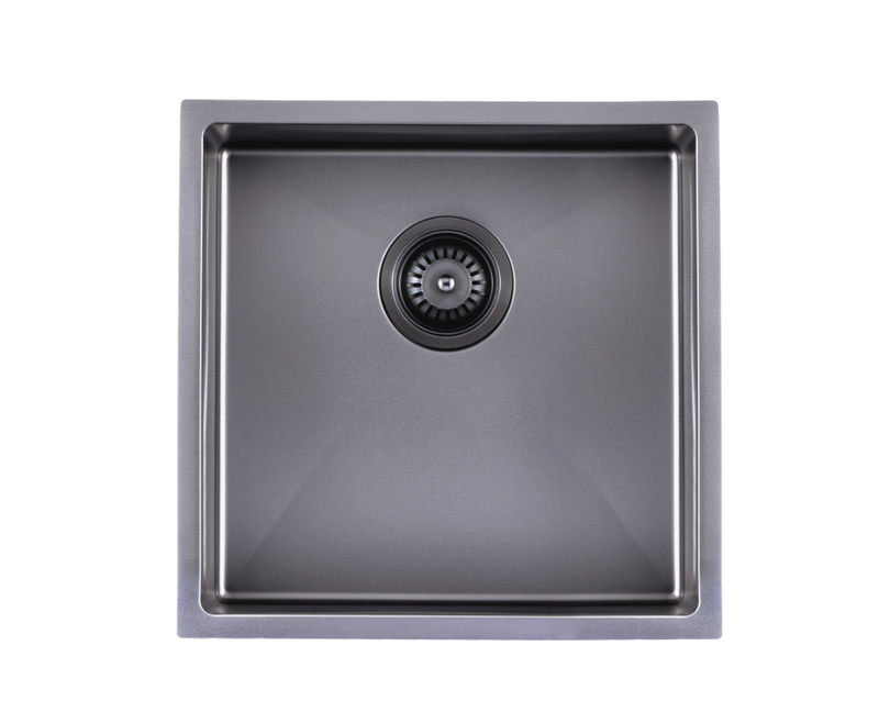 304 Stainless Steel Black Hand-made Double Bowl Kitchen Sink(Round Edges) 770*450*215mm