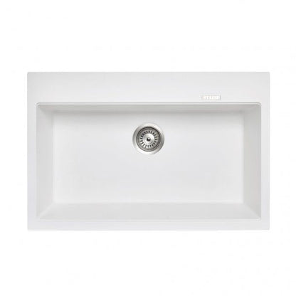 780 x 510 x 220mm Carysil Waltz 780 Granite Stone Kitchen Sink Top/Under Mount