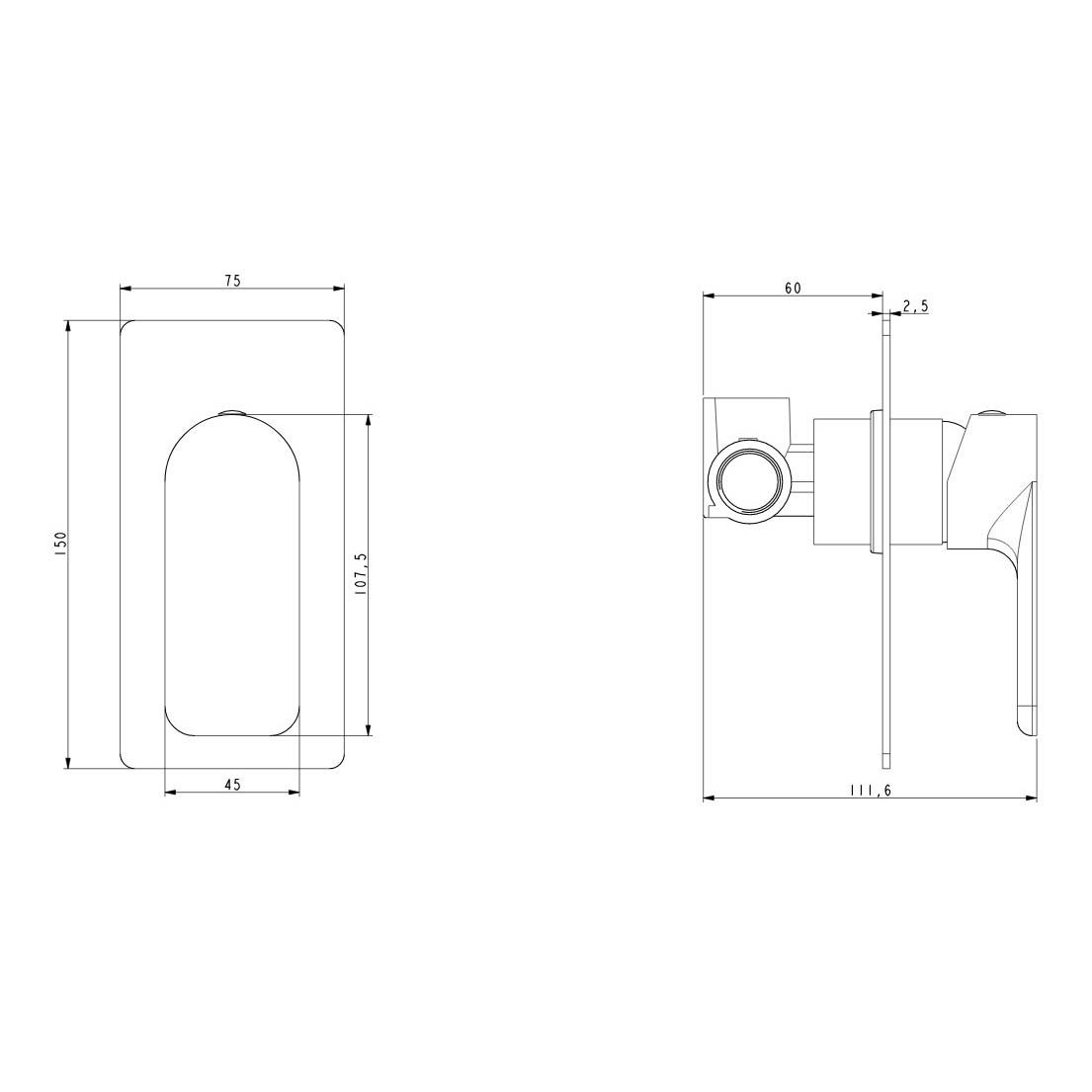 VOG Series OX0167-2.ST Trim Kit(match CLPM)