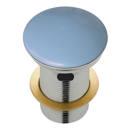 Fienza Ceramic Cap Pop-Up Waste 32mm with Overflow Matte Blue