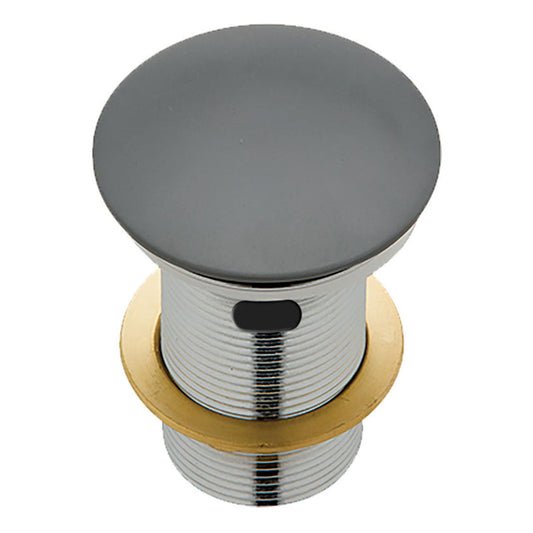 Fienza Cast Stone Cap Pop-Up Waste 32mm with Overflow Matte Grey