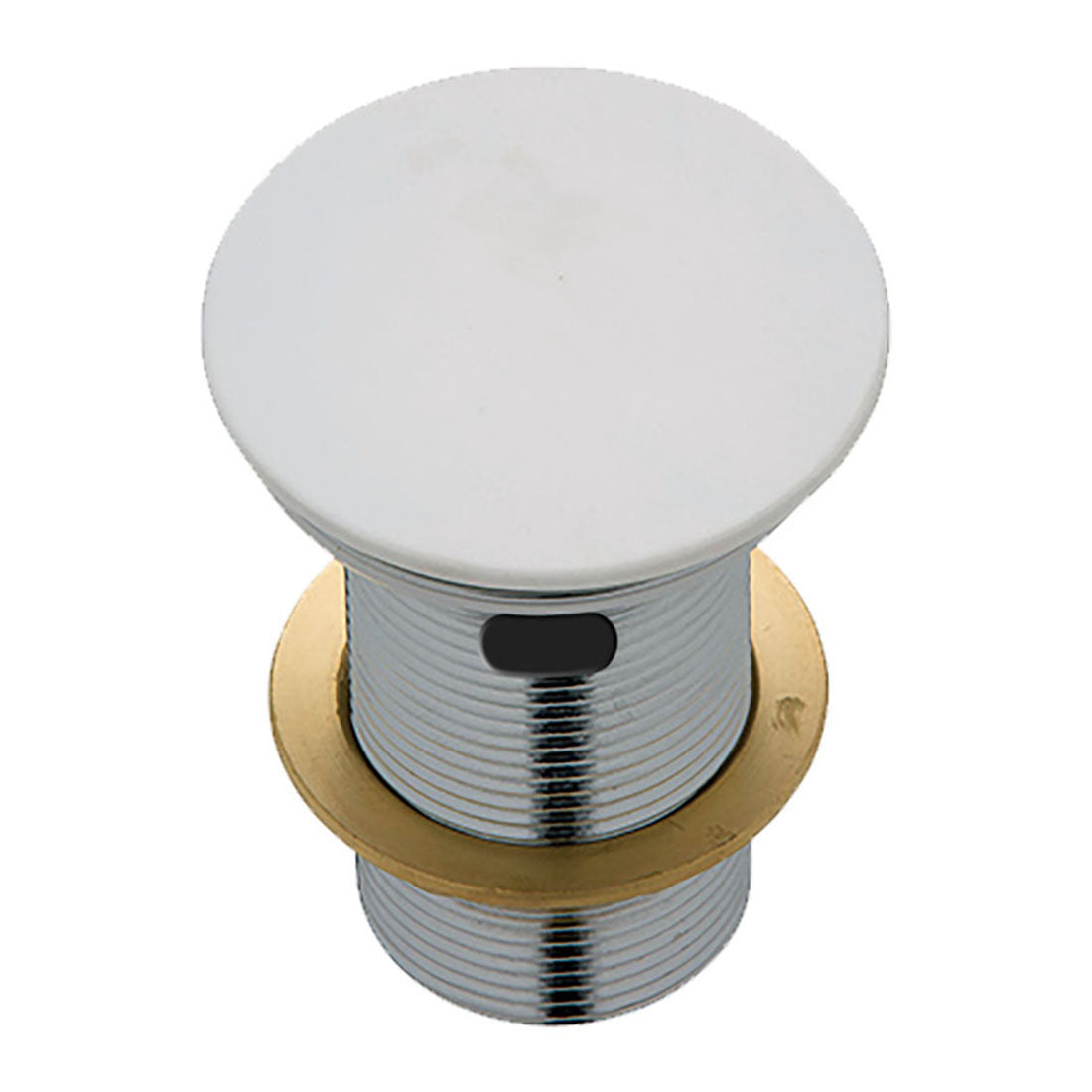 Fienza Cast Stone Cap Pop-Up Waste 32mm with Overflow Matte White