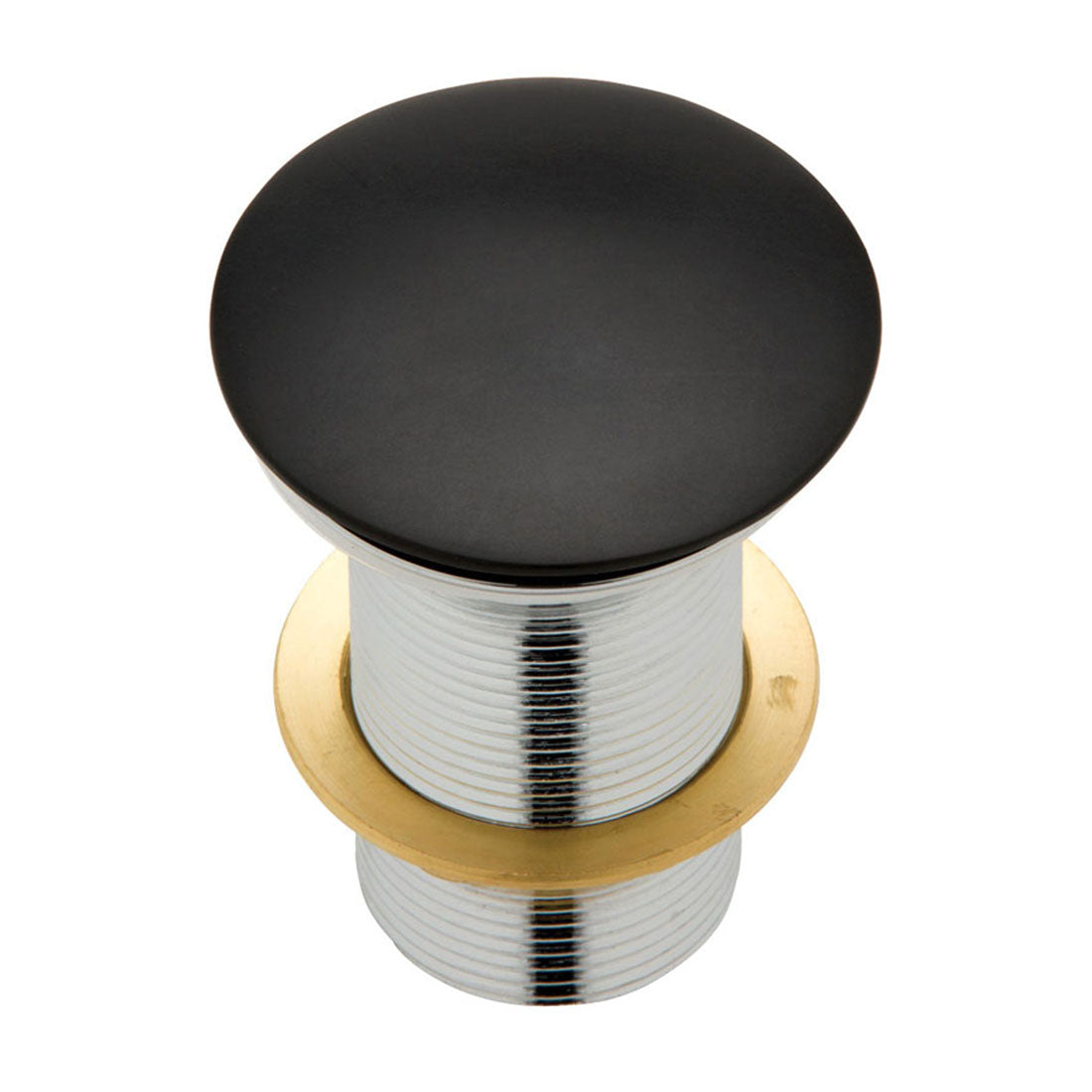 Fienza Cast Stone Cap Pop-Up Waste 32mm Matte Black