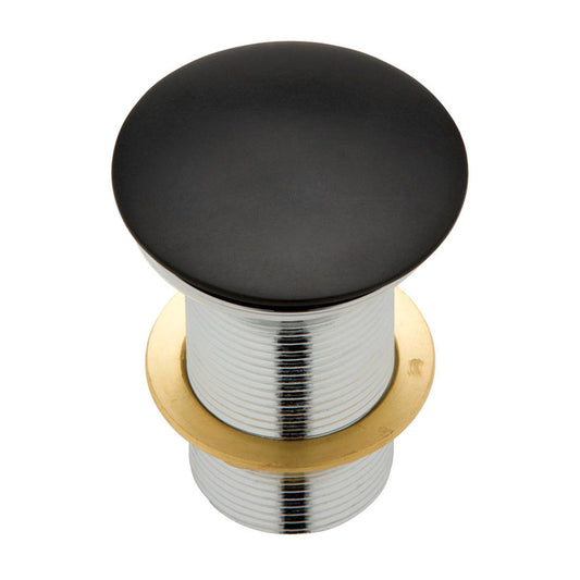 Fienza Cast Stone Cap Pop-Up Waste 32mm Matte Black