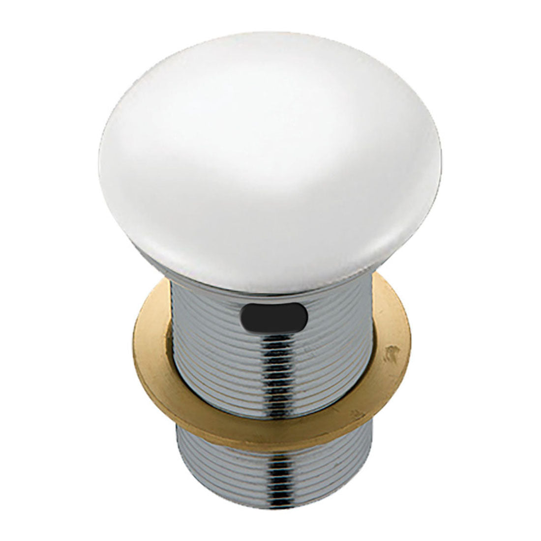 Fienza Ceramic Cap Pop-Up Waste 32mm with Overflow Gloss White